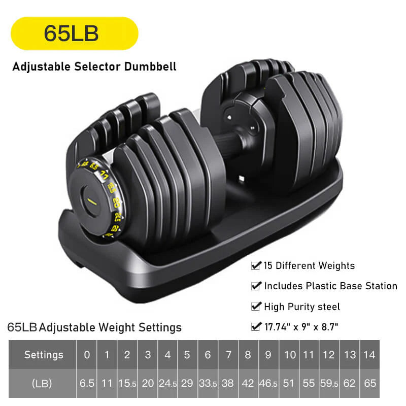 All in One Adjustable Weights Dumbbells