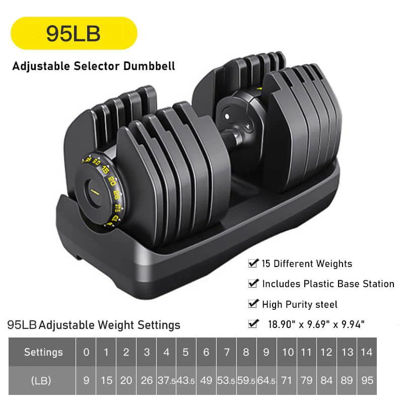 All in One Adjustable Weights Dumbbells